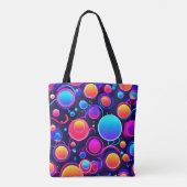 Neon Bubble Pattern Tasche (Rückseite)