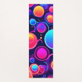 Neon Bubble Pattern Yogamatte (Vorderseite)