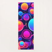 Neon Bubble Pattern Yogamatte (Rückseite)