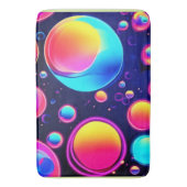 Neon Bubble Universe Badematte (Vorderseite Vertikal)