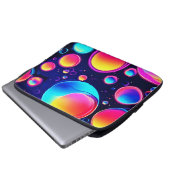 Neon Bubble Universe Laptopschutzhülle (Vorne Knopf)
