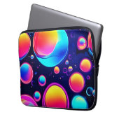 Neon Bubble Universe Laptopschutzhülle (Vorderseite Links)