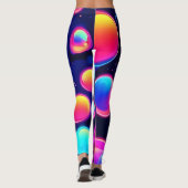 Neon Bubble Universe Leggings (Rückseite)