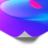 Neon Bubble Universe Poster (Ecke)