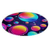 Neon Bubble Universe Schneidebrett (Ecke)