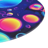 Neon Bubble Universe Schneidebrett (Ecke)