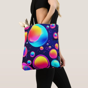 Neon Bubble Universe Tasche