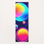 Neon Bubble Universe Yogamatte (Vorderseite)