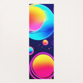 Neon Bubble Universe Yogamatte (Rückseite)