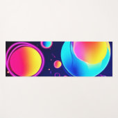 Neon Bubble Universe Yogamatte (Vorderseite (Horizontal))