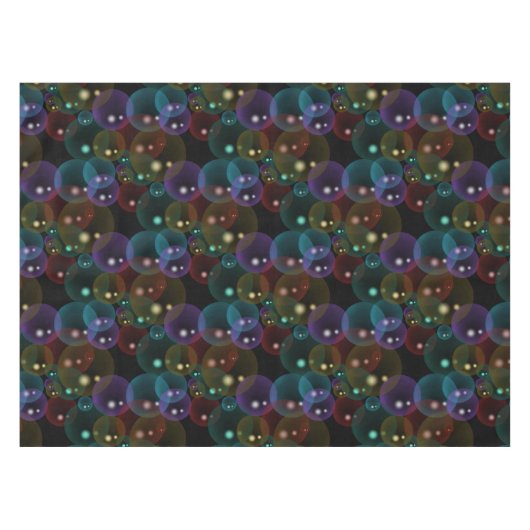 Neon Bubbles Tischdecke (Vorderseite (Horizontal))
