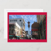 Neon Buddha Chinatown San Francisco Postkarte (Vorne/Hinten)