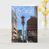 Neon Buddha San Francisco Note oder Grußkarte Karte (Gelbe Blume)