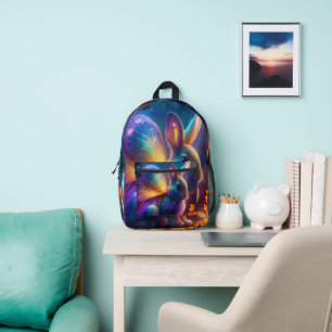 Neon Bunny Bedruckter Rucksack