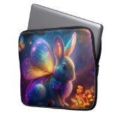 Neon Bunny Laptopschutzhülle (Vorderseite Links)