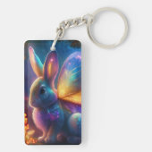 Neon Bunny Schlüsselanhänger (Rückseite)
