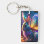 Neon Bunny Schlüsselanhänger (Vorderseite)