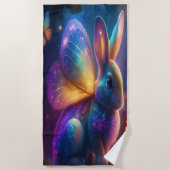 Neon Bunny Strandtuch (Vorderseite)
