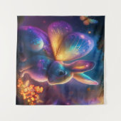 Neon Bunny Wandteppich (Vorderseite (Horizontal))