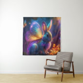 Neon Bunny Wandteppich (Beispiel)