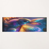 Neon Bunny Yogamatte (Vorderseite (Horizontal))