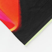 Neon Burst: Abstrakte Energie Fleecedecke (Ecke)