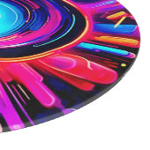 Neon Burst: Abstrakte Energie Schneidebrett (Ecke)