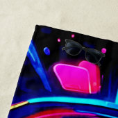 Neon Burst: Abstrakte Energie Strandtuch (Beispiel)