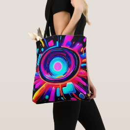 Neon Burst: Abstrakte Energie Tasche