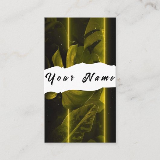 Neon Business Card Visitenkarte (Vorderseite)