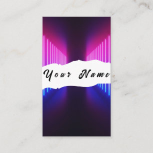 Neon Business Card Visitenkarte
