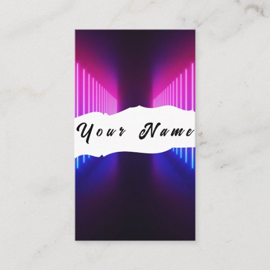Neon Business Card Visitenkarte (Vorderseite)