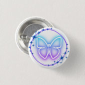 Neon Butterfly Button (Vorne & Hinten)