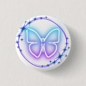 Neon Butterfly Button (Vorderseite)
