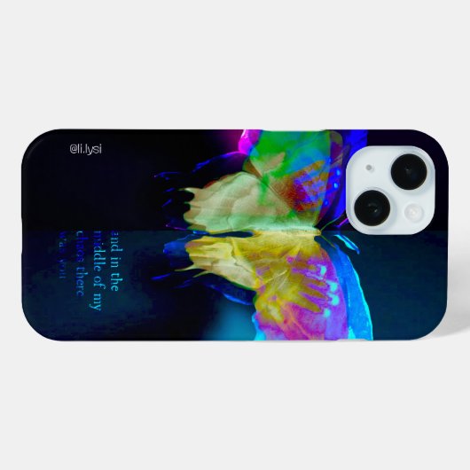 Neon Butterfly Case (Rückseite (Horizontal))