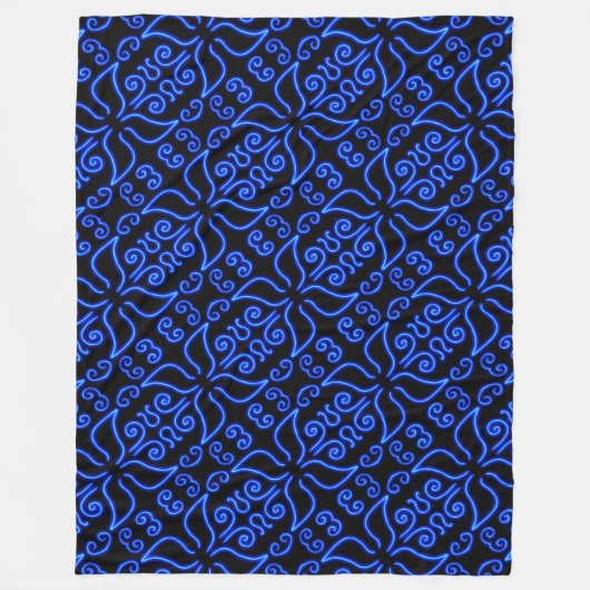 Neon Butterfly Fleecedecke (Vorderseite)