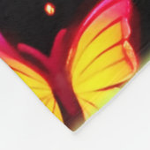 Neon Butterfly Pattern Fleecedecke (Ecke)