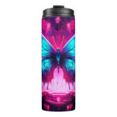 Neon Butterfly Thermosbecher (Vorderseite)