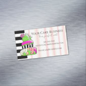 Neon Cactus Business Card Magnetische Visitenkarte (Beispiel)