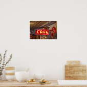 Neon Cafe Sign, Jefferson, Texas Poster (Küche)