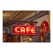 Neon Cafe Sign, Jefferson, Texas