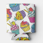 Neon Cakes: Pop Art Pattern. Dosenkühler (Rückseite)