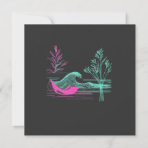 NEON CALM – Retro Wave & Botanische Linienkunst
