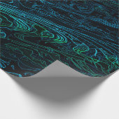 Neon Camouflage Dunkle Camouflage Textur Muster Geschenkpapier (Ecke)