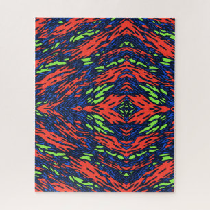 Neon-Camouflage-Herausforderung Puzzle
