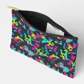 Neon Camouflage Pattern Zubehörtasche (Offen)