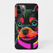 Neon Canine Puppy Art Case-Mate iPhone Hülle (Rückseite)