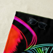 Neon Canine Puppy Art Strandtuch (Beispiel)