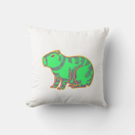 Neon Capybara – Cute Colorful Animal Kissen