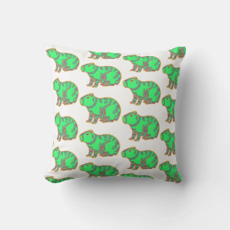 Neon Capybara – Cute Colorful Animal  Kissen